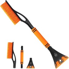 2 in 1 Ice Scrapers for Car Windshield,Detachable Snow Brush for Car with 