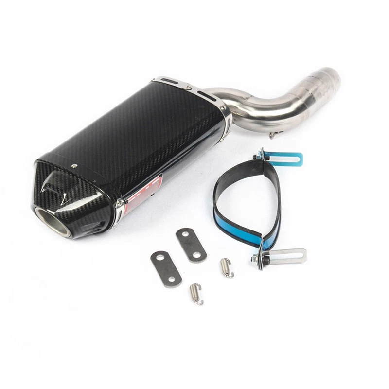 Silenciador escape de fibra de carbono para Kawasaki Ninja ZX6R ZX636 2004-2008 Foto 3 de 4