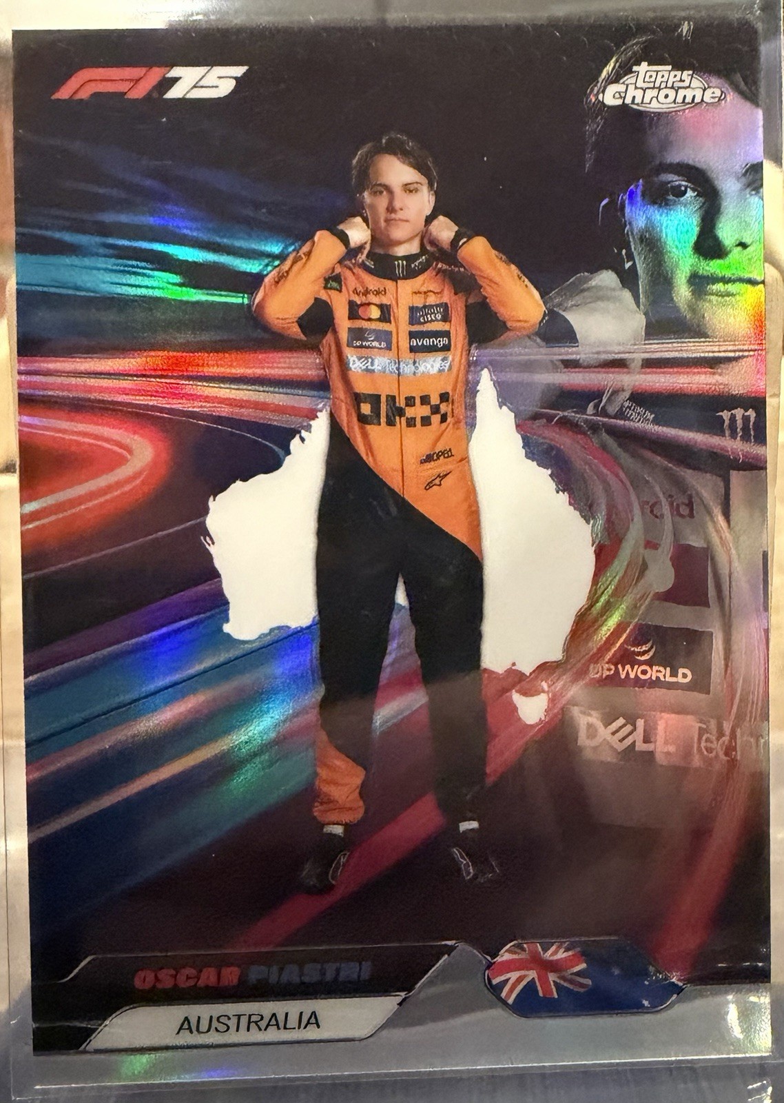 Oscar Piastri 2025 Topps Chrome Formula 1 Neon Nations