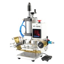 Hot Foil Stamping Machine 500W Air Pneumatic For Leather PU Logo Press