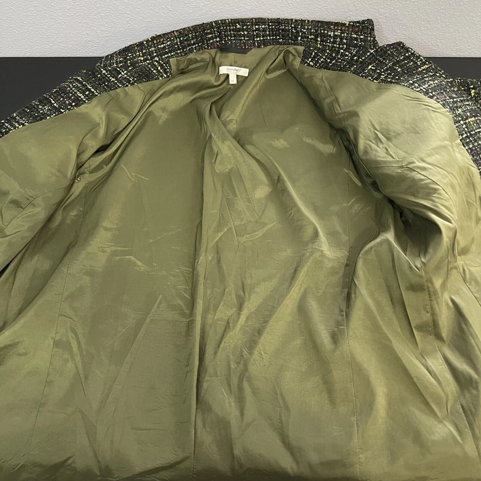 Blazer Santorelli Dana Tweed Hecho en Italia Mujeres Talla 14 Uso Profesional Precio de venta sugerido por el fabricante $598 Foto 4 de 4