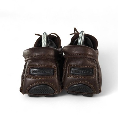 Minnetonka Moosehide Leather Driver Moc Loafers Men display picture 2