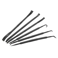 6pcs Prying Bar Hook Set Double Ended Plastic Black For Removing O Ring Sealing`