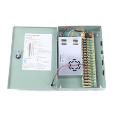 18 Channel Power Supply Distribution Box DC 12V 30Amp for CCTV Security Camera