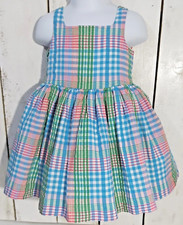 Girls Janie And Jack GINGHAM Sundress Lined Tulle 12 to 18 Months Easter Party
