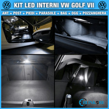 KIT LED INTERNI COMPLETO VOLKSWAGEN VW GOLF 7 DAL 2012 AL 2019 BIANCO NO ERRORE