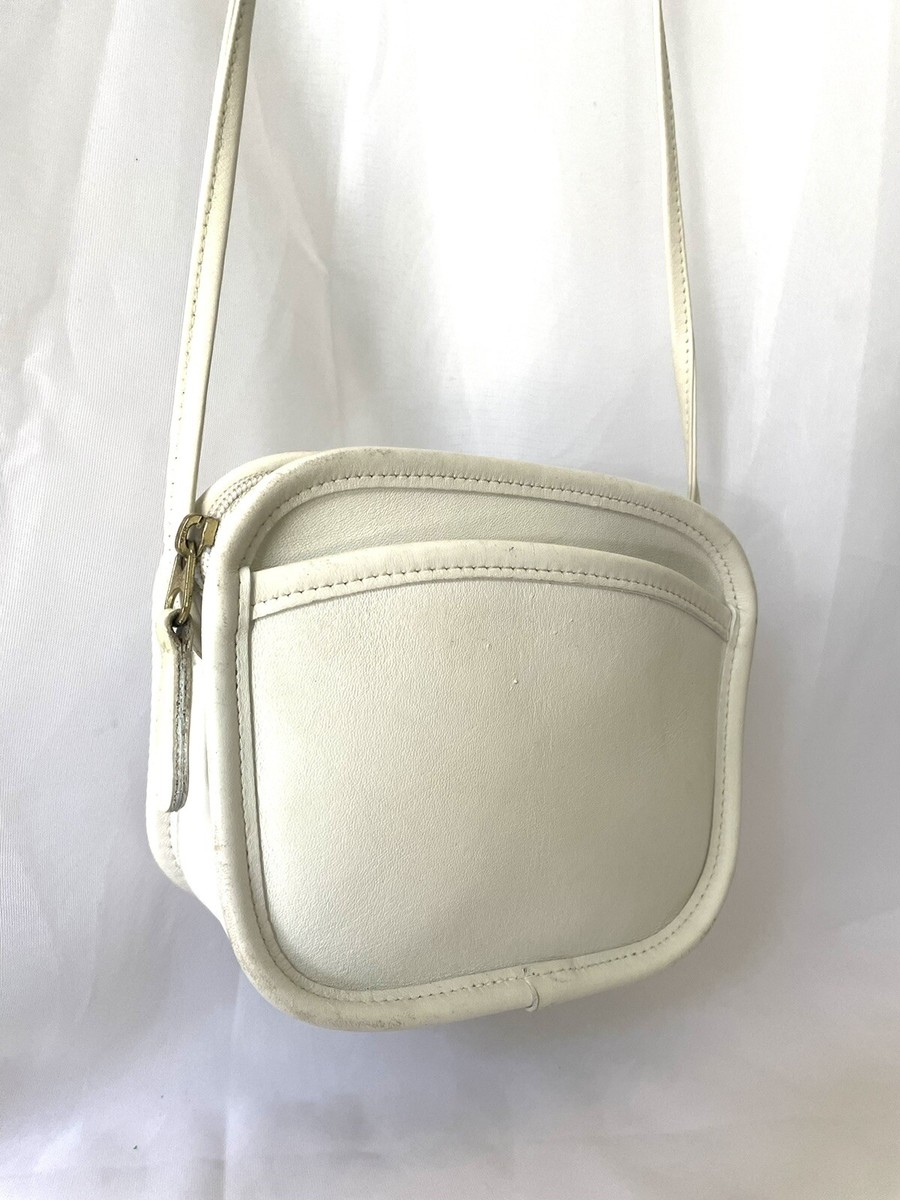 vintage coach old ✨ ivory White bag Vintage Coach Hadley White Ivory Mini Crossbody Shoulder Bag