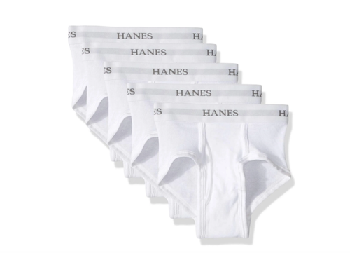 HANES Ultimate Boys (5 Pk) White BRIEFS L (14-16) NIP (Waists 26.5-29.5") NIP - Picture 3 of 3