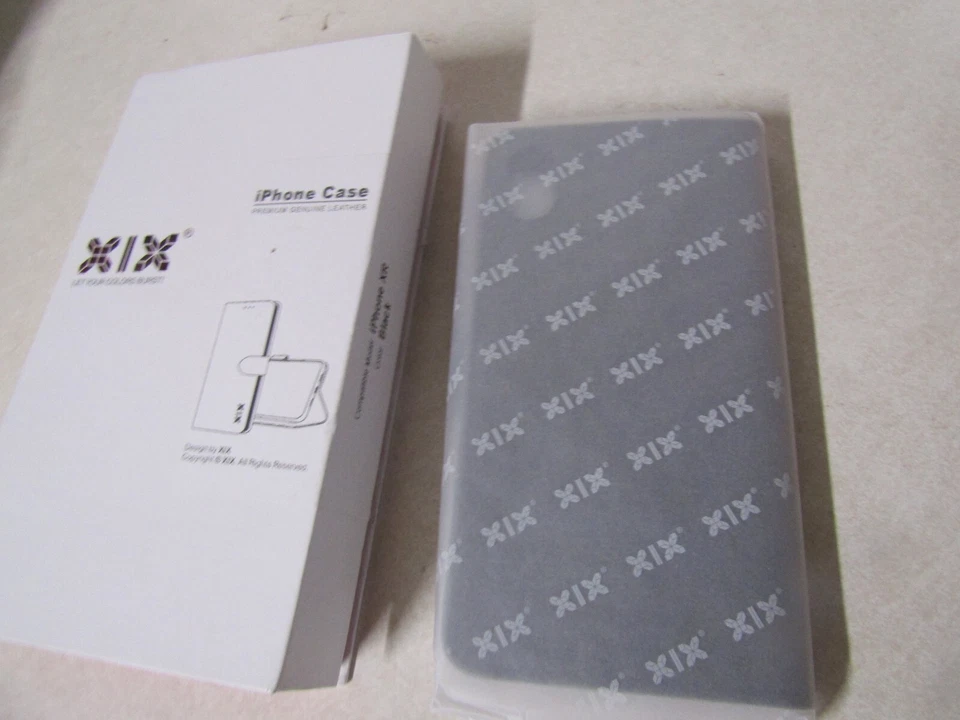 FUNDA DE TELÉFONO CELULAR XIX PARA APPLE IPHONE XR NEGRA CUERO GENUINO PREMIUM Foto 2 de 2