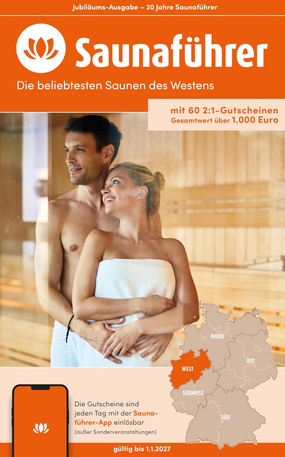 Druck- und Verl Westen NRW Saunaführer - Die 60 beliebtesten Saunen  (Tascabile)