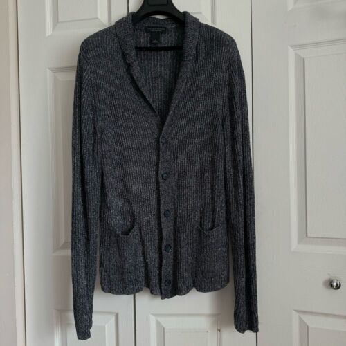 Bloomingdales Shawl Collar Cardigan Knit 100% Linen L - Picture 3 of 11