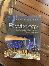 PSY 113 General Psychology Ser.: Psychology : Themes and Variations by Wayne...