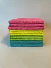 Microfiber Cleaning Cloths 12 Pack4 Assorted Colors, Rags for Home,Kitchen Car.