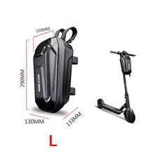Electric Scooter Bag Zipper EVA Hard Shell Storage Bike Bicycle Handlebar Bag