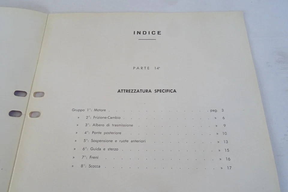 manuale delle riparazioni Alfa Romeo Giulietta Giulietta Sprint attrezzatura - Immagine 2 di 4