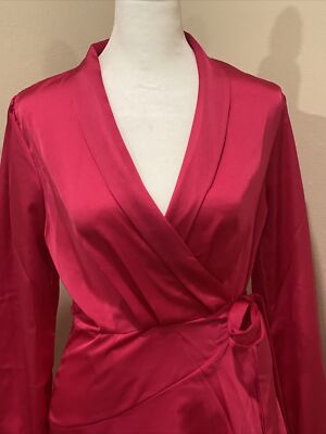 knee length dresses for ladies Glitter Mother of The Bride Dresses Burgundy 2026 Women's Sheath Long Sleeves V-Neck Satin Wedding Party Formal Evening Gowns, Burgundy main image 1