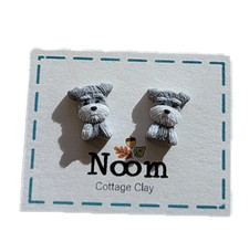 Tiny Schnauzer Stud Earrings Cute Schnauzer Lover Gifts For Dog Lover