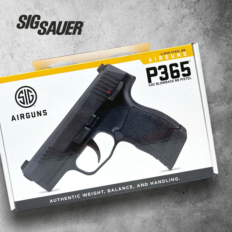 Sig Sauer P365 CO2 Manual Safety Blowback BB Air Pistol Black - Image 4 of 4