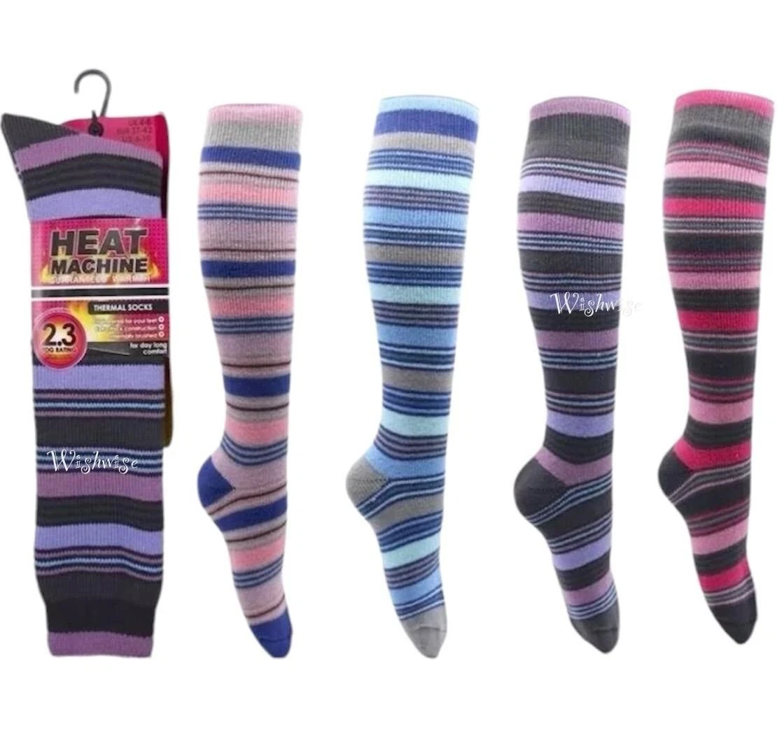 Ladies Heat Machine 2.3 Tog Long Hose Insulated Thermal Socks Warm Winter UK 4-8