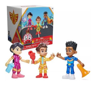 Disney Junior Firebuds 3 Collectable Action Figures Gift Pack