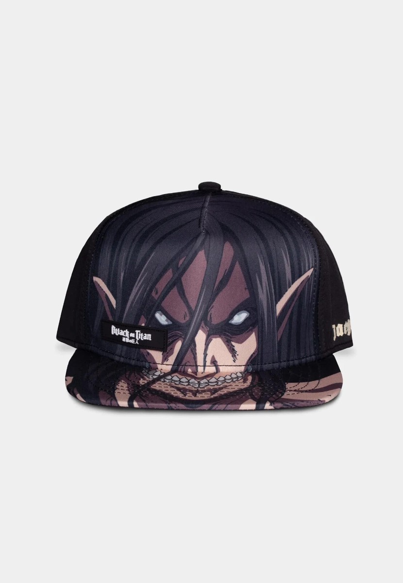 OFFICIAL ATTACK ON TITAN EREN JAEGER FACE ADJUSTABLE BASEBALL CAP HAT