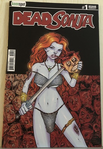 DEAD SONJA#1 Retailer Incentive Owen Glen Splat Queen Variant June 2019 & Bagged
