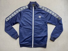 Umbro Retro Styled Tracksuit top blue mens size S