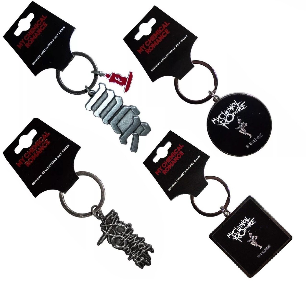 MY CHEMICAL ROMANCE - OFFICIAL METAL KEYRING / KEYCHAIN - MCR