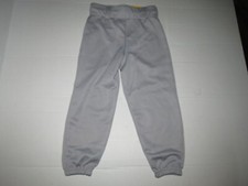p4 Easton PRO Pull Up Baseball Pant Series Gray Size Youth Small 23" - 25"