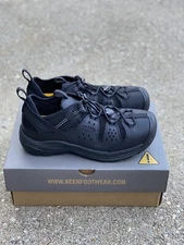 KEEN Utility Atlanta Cool II + Safety Toe EH Work Shoes Men's 9 EE Wide Black