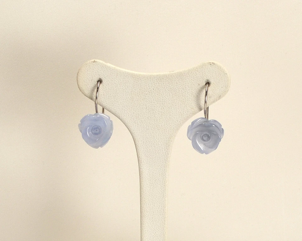 ORECCHINI ARGENTO 925 RODIATO ROSE MISTE DI COLORE GANCIO POMPEANA AGHT 03 - Immagine 3 di 4