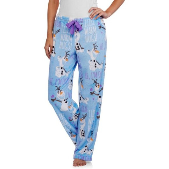 Disney Frozen Olaf Pajama Fleece Pants Minky Flush Dr… Gem
