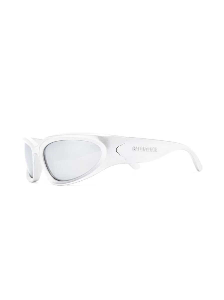 Balenciaga Silver Swift Oval Sunglasses BB0157S UNISEX