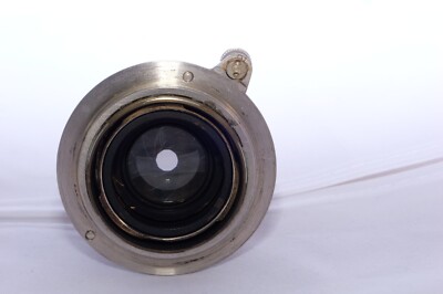 Vintage Nickel Leitz Hektor 5cm f2.5 lens. Circa. 1933. Hood. Caps