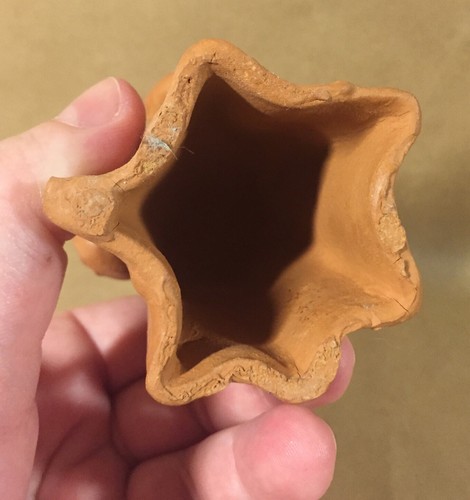 Portacandele fisarmonica vintage ceramica guatemala arte popolare angelo che suona 5" - Foto 11 di 12
