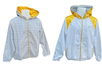 NEW NIKE Sportswear NSW Mens WindRunner Reversible Jacket Grey White S