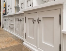 Smallbone Mark Wilkinson Chrome Twisted Cage kitchen Door Handle Knob Pull metal