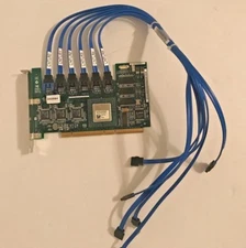 Dell XD084 0XD084 PD637 0PD637 6 Channel RAID Controller PCI-X Card 