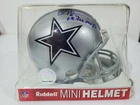 Larry Brown Dallas Cowboys Replica Mini Helmet Signed SB XXX MVP w/Tristar COA