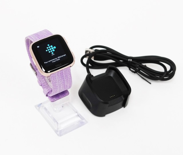 fitbit versa lavender woven