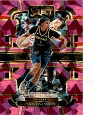 2024 Panini Select WNBA #49 NaLyssa Smith Pink Cracked Ice Prizm Indiana Fever