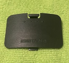 Nintendo 64 N64 Jumper Expansion Pak Cover Door Dark Gray Used Good Condition