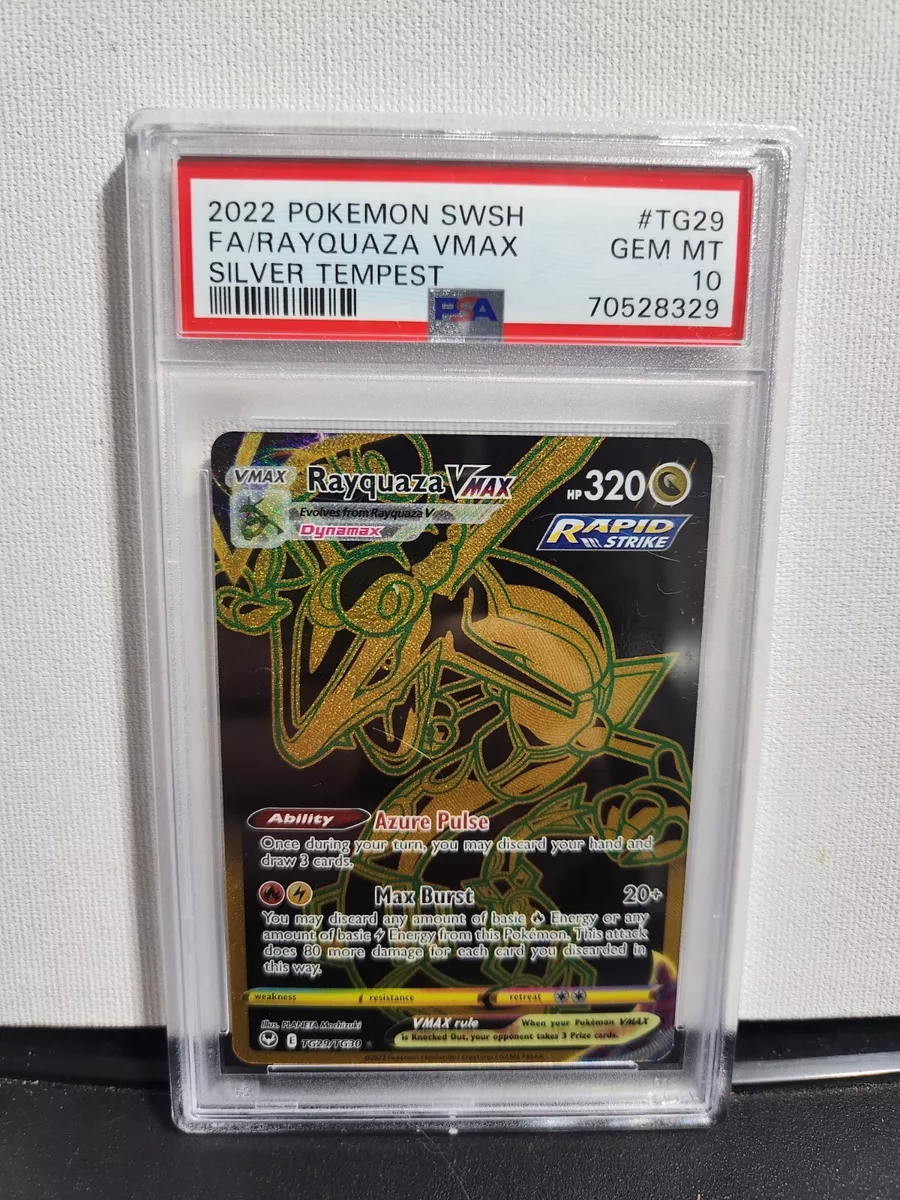 Rayquaza Vmax - TG29/TG30 - PSA 10 - Secret Rare - Silver Tempest