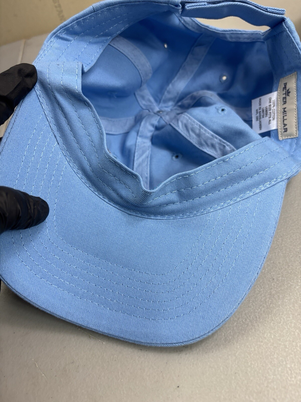 Peter Millar Hat Baseball Cap Blue Strap-back Adj… - image 7