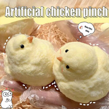 Yellow Chicken Stress Releiver Toy Little Squ...