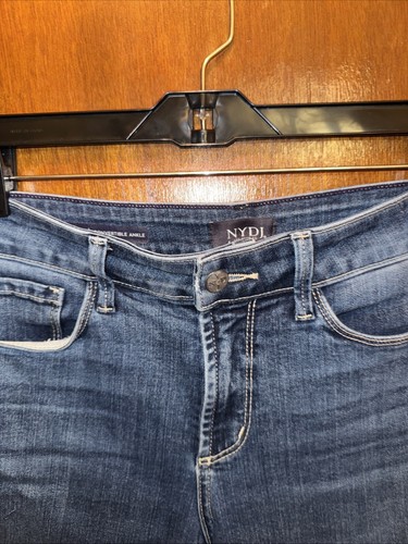 Pantalones de mezclilla NYDJ Alina convertibles azules al tobillo talla 4P para mujer - Imagen 4 de 7