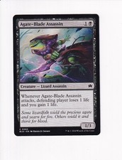 MAGIC THE GATHERING MTG BLOOMBURROW AGATE-BLADE ASSASSIN (#1)