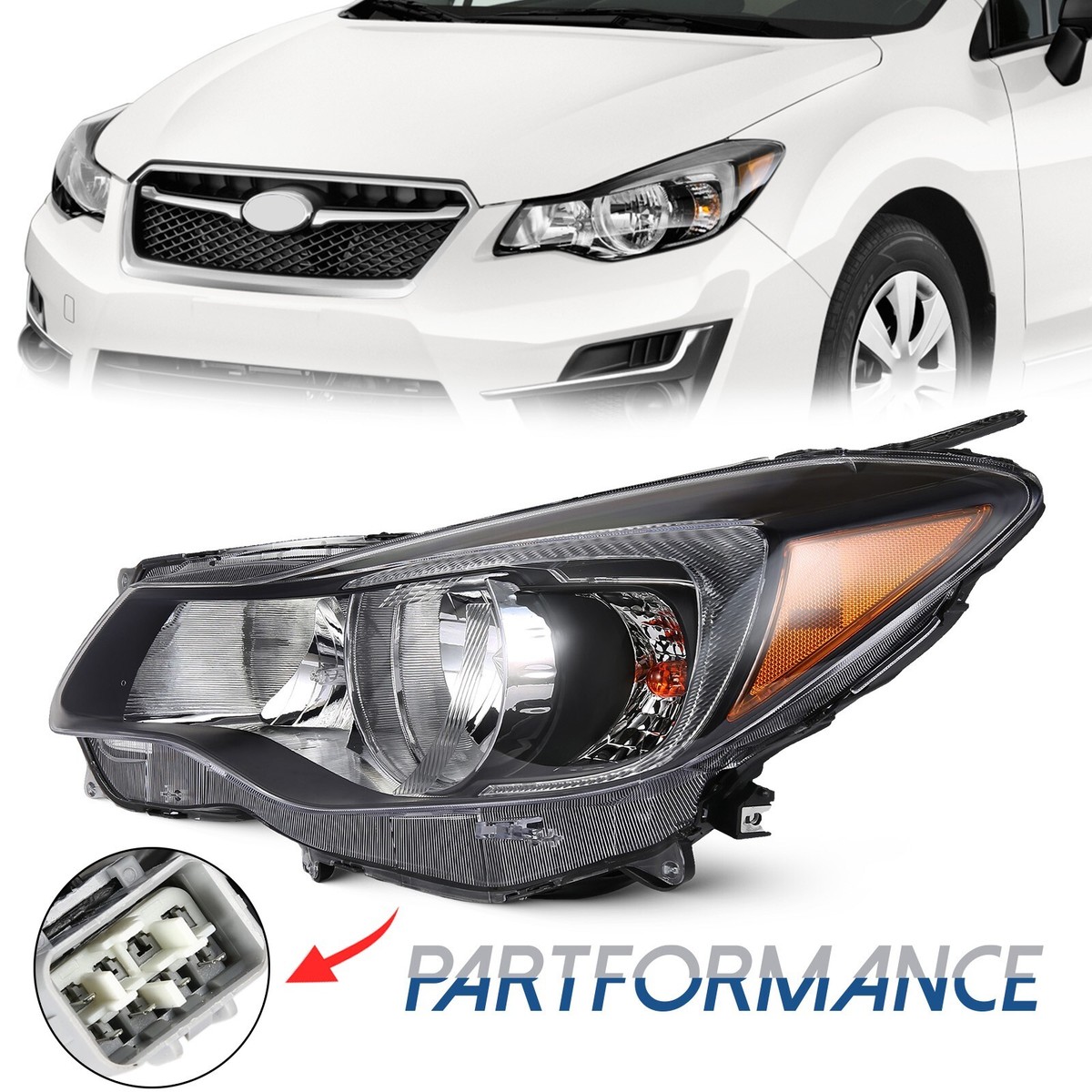 Driver LH Headlight Assembly For 12-15 Subaru Impreza 13-16 XV