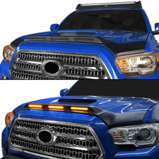 Hood Protector Bug Shield Deflector Stone Guard w/ Light Fit 16-23 Toyota Tacoma