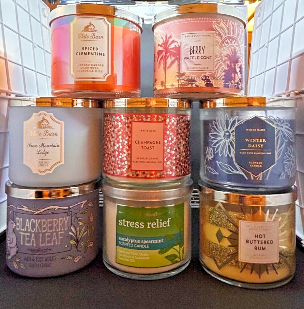 Bath & Body Works 14.5oz 3-Wick Candles – Choose Your Favorite